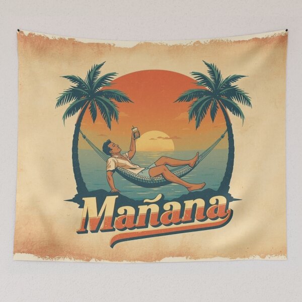 Item preview, Mañana – Men’s Beach Sunset Vibes  designed and sold by PurrfectWhisper.
