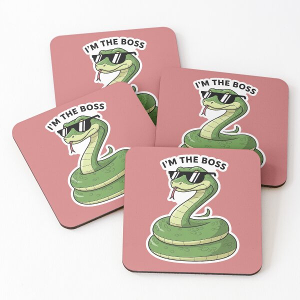 Item preview, I’m The Boss Snake – Cool Attitude Funny Meme Sticker designed and sold by Mojbin.