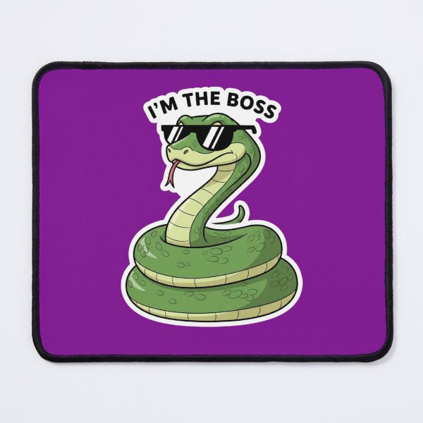 Item preview, I’m The Boss Snake – Cool Attitude Funny Meme Sticker designed and sold by Mojbin.