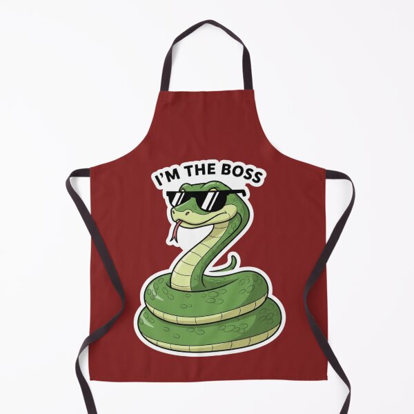 Item preview, I’m The Boss Snake – Cool Attitude Funny Meme Sticker designed and sold by Mojbin.