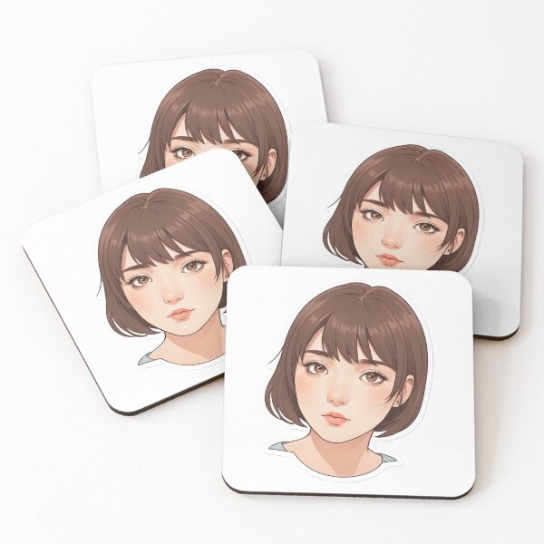Item preview, Minimal Anime Face Line Art – Expressive Minimalist Character Design - 9 designed and sold by RELAX STATION.
