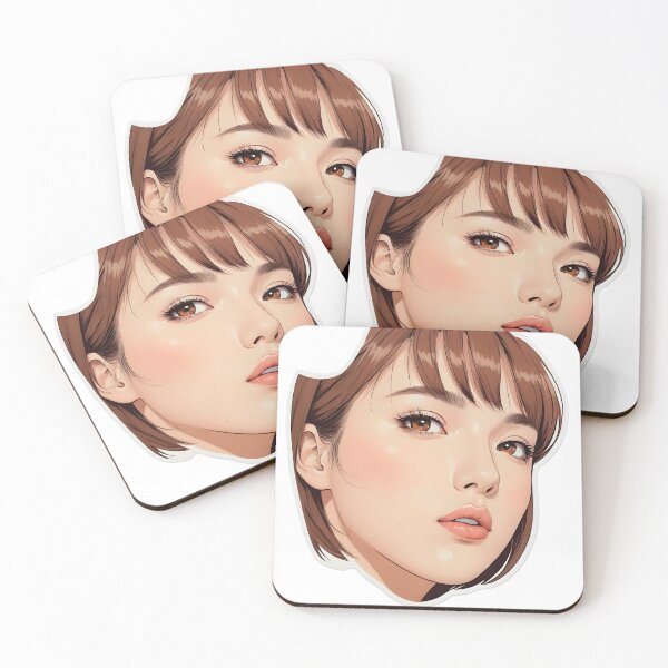 Item preview, Minimal Anime Face Line Art – Expressive Minimalist Character Design - 10 designed and sold by RELAX STATION.