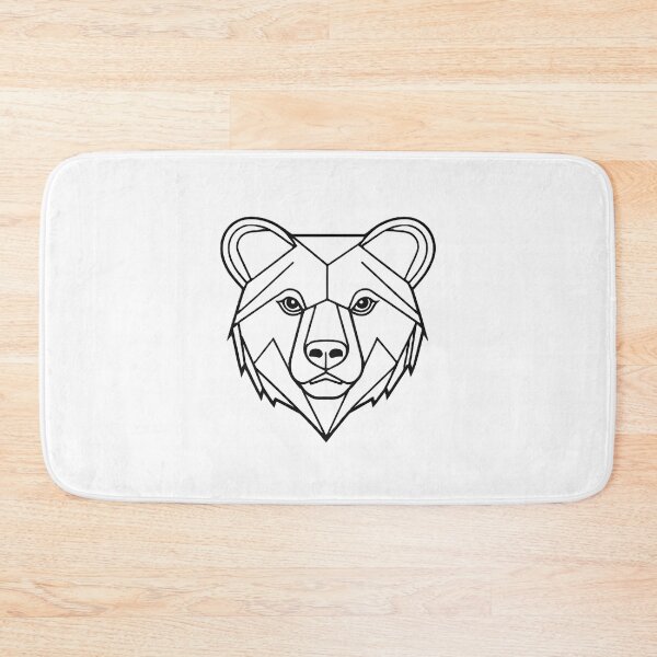 Item preview, Minimal Bear Head Line Art – Modern Wildlife Illustration - 6 designed and sold by RELAX STATION.