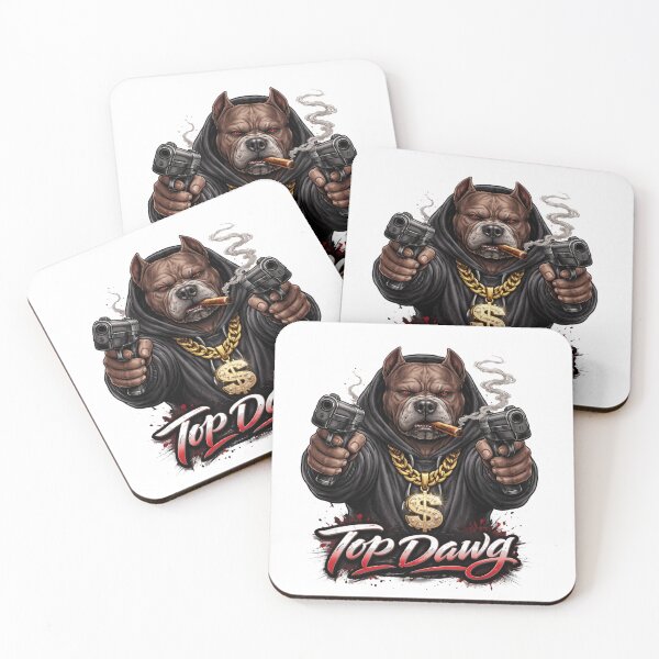 Item preview, Top Dawg - Gangster Pitbull Urban Streetwear Design designed and sold by Verdezeus86 .