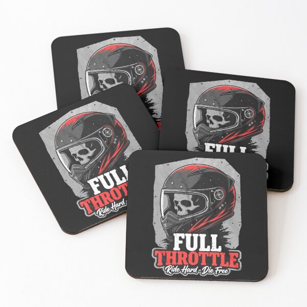 Item preview, Full Throttle Biker Helmet - Ride Hard Die Free designed and sold by Gentlebart.
