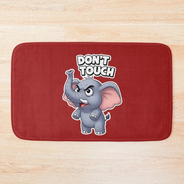 Item preview, Don’t Touch Angry Elephant – Funny Attitude Meme Sticker designed and sold by Mojbin.