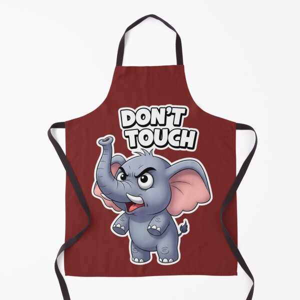 Item preview, Don’t Touch Angry Elephant – Funny Attitude Meme Sticker designed and sold by Mojbin.