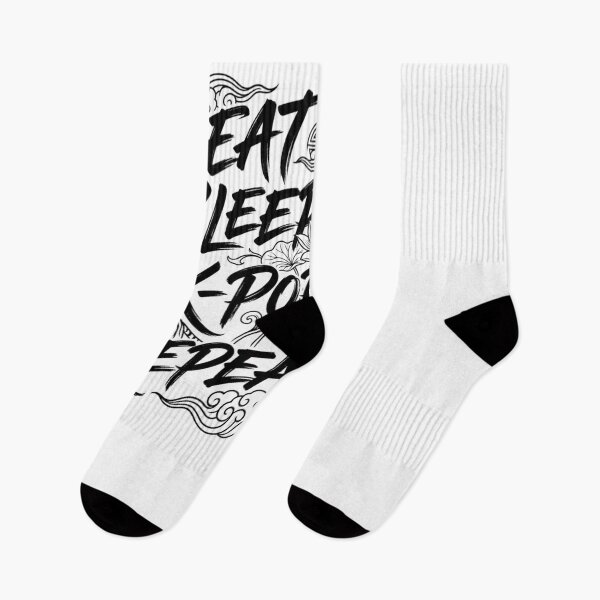 Item preview, Eat Sleep K-Pop Repeat Korean Tiger Lotus Art designed and sold by snowry.