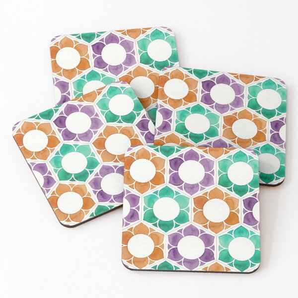 Item preview, A hexagonal tile pattern #2 designed and sold by Ratatosk-AI.