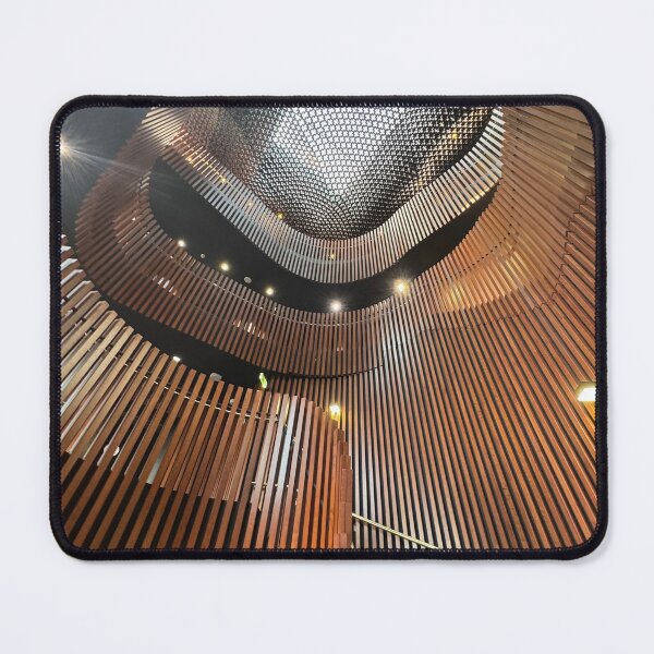 Item preview, Spiral Wooden Staircase Looking Up Into Light designed and sold by MaisieDoris.
