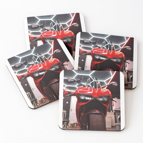 Item preview, Red Ducati Superbike Front View Garage Shot designed and sold by MaisieDoris.