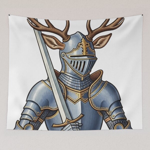 Item preview, The Stag Knight Silent Forest designed and sold by bolguzart.
