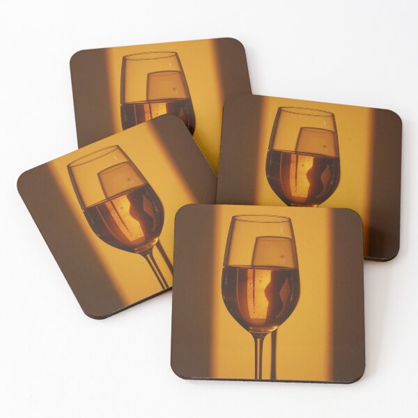 Item preview, A champagne glass stands in the light of the setting sun. designed and sold by shoscha.