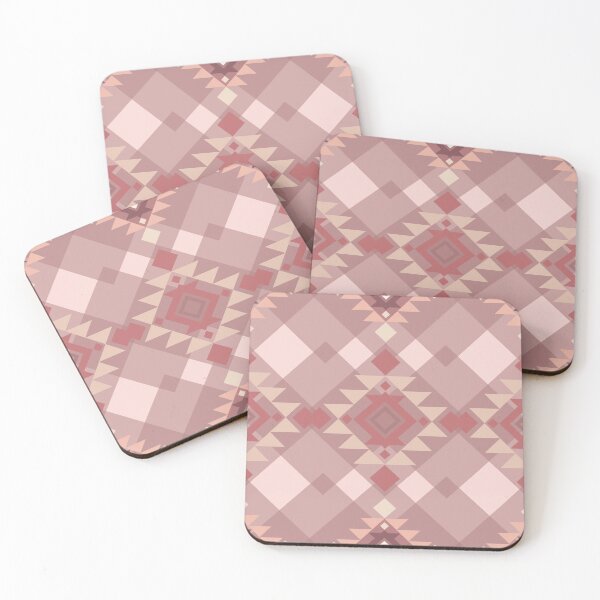Item preview, Dusty Rose Geometric Tribal Pattern – Boho Vintage Abstract Seamless Design designed and sold by PAWIRADA.