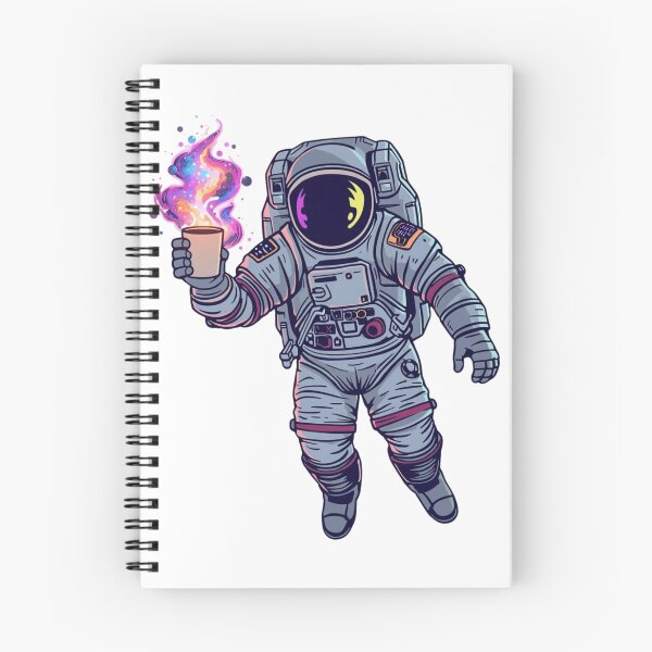 Item preview, Astronaut with coffee mug designed and sold by shoscha.
