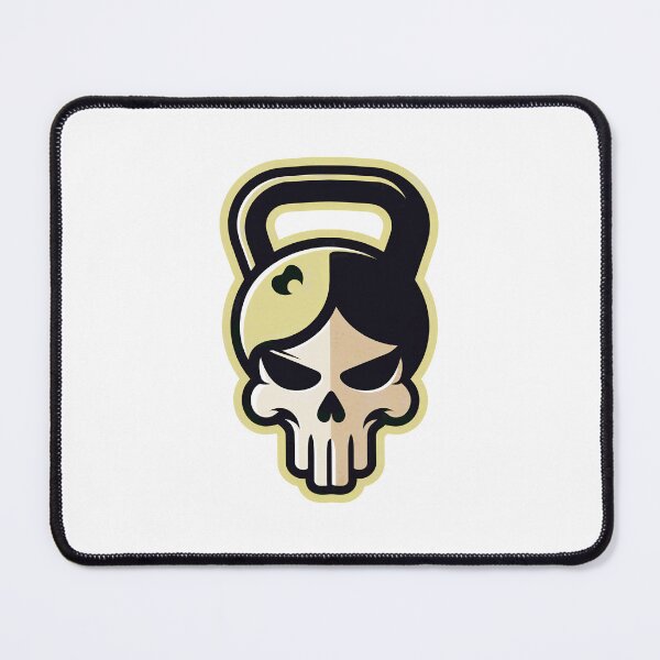 Item preview, Minimal Skull Kettlebell Sticker – Strong Fitness Symbol Clean Vector Design designed and sold by Timegraf.