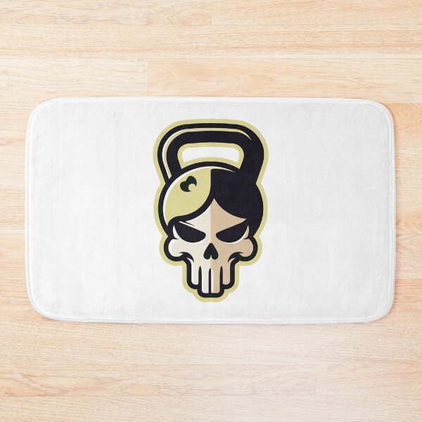 Item preview, Minimal Skull Kettlebell Sticker – Strong Fitness Symbol Clean Vector Design designed and sold by Timegraf.
