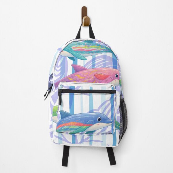 Item preview, Colorful Rainbow Dolphins Under the Sea designed and sold by Theselinara.