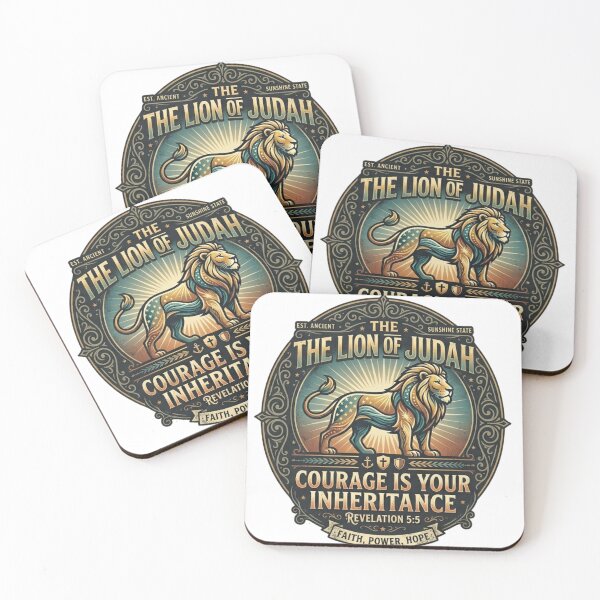 Item preview, Lion of Judah Revelation 5:5 Biblical Courage Vintage Shield designed and sold by Wear Sculpt.