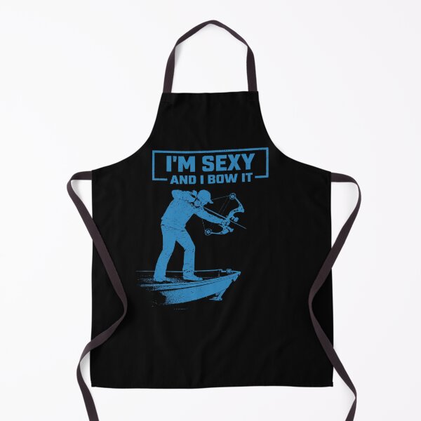 Item preview, Funny bowfishing shirt, sexy bowhunter humor design blue designed and sold by BayouBowCo.