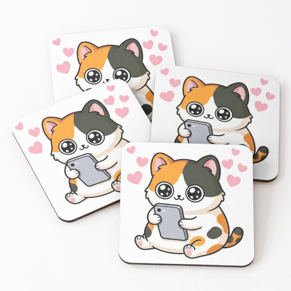 Item preview, Kawaii Calico Cute Phone  Frenzy designed and sold by Inna Myrien.