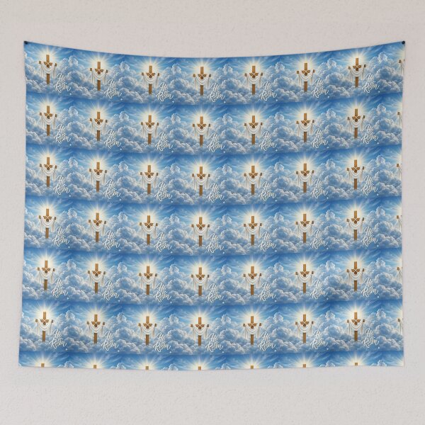 Item preview, Enhanced High-Resolution Easter Cross Cloudscape Background designed and sold by LittleSmileArt.