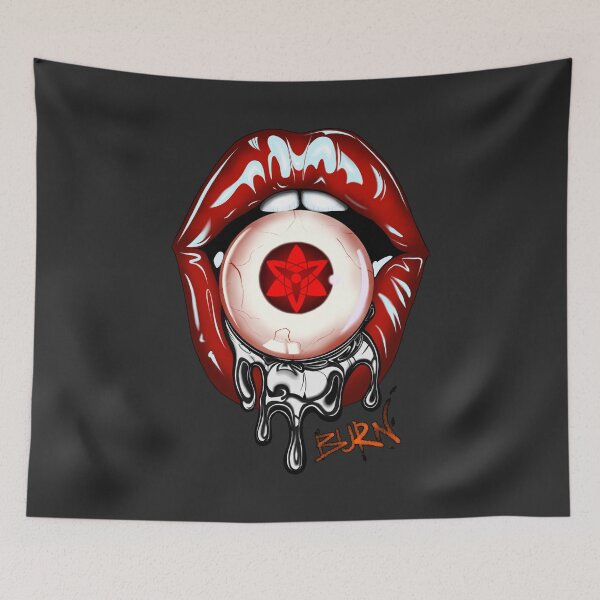 Item preview, Red Lips Eyeball Surreal Streetwear Art designed and sold by Runnada.