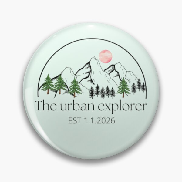 Item preview, The Urban Explorer - Minimalist Mountain & Pink Moon Aesthetic designed and sold by The Urban Explorer.