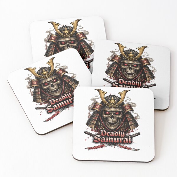 Item preview, Deadly Samurai - Japanese Oni Skull Dark Art designed and sold by Verdezeus86 .