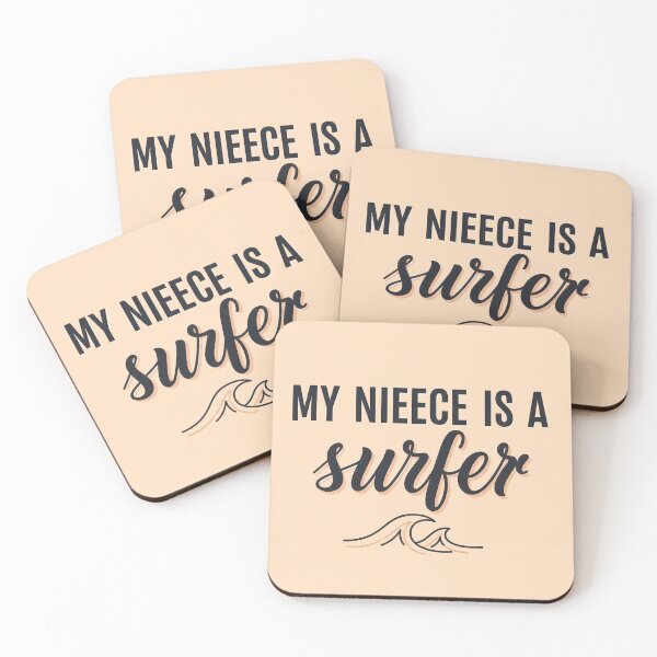 Item preview, My Niece Is a Surfer – Surf Family Typography Design designed and sold by Sea Gem.