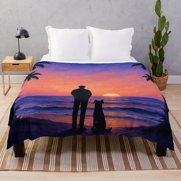 Item preview, Man and Dog on Sunset Watch designed and sold by alw951.