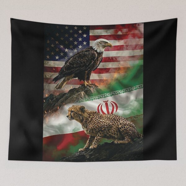 Item preview, USA VS IRAN III - BLACK designed and sold by Marlon Oseguera.