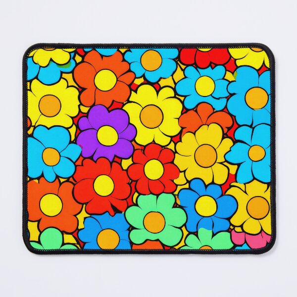 Item preview, Retro 1960's Hippie Colorful Vibrant Floral Art Designs designed and sold by DEC02.