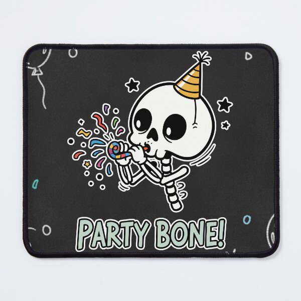 Item preview, Party Bone! Funny Skeleton Spooky Festive Cartoon designed and sold by Taridesign.