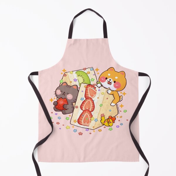 Item preview, Sweet Strawberry Kiwi Sandwich with Cute Animal Friends designed and sold by NasDoodleArt.