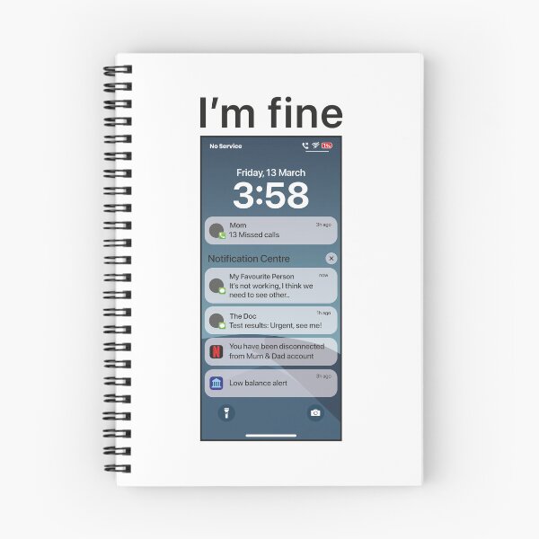 Item preview, I'm Fine. Everything is Fine. designed and sold by SummerStarStyle.
