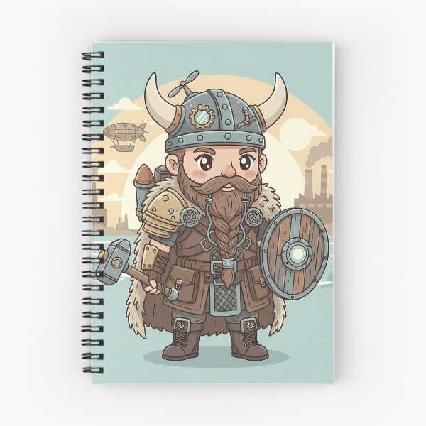 Item preview, Kawaii Steampunk Viking - Cute Chibi Warrior / Adorable Viking designed and sold by JohnWar.