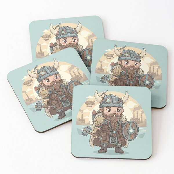 Item preview, Kawaii Steampunk Viking - Cute Chibi Warrior / Adorable Viking designed and sold by JohnWar.