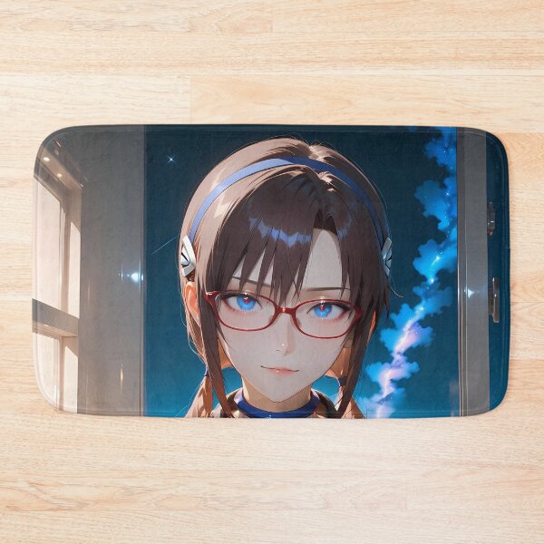 Item preview, Makinami Mari Illustrious Anime Evangelion Night City Balcony Glow designed and sold by TanglenRabbit.