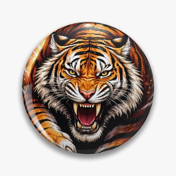 Item preview, Tiger in flames designed and sold by Brahim1989.