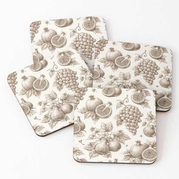Item preview, Botanical Study No. 1: Monochrome Fruit & Vine Fine Line Art designed and sold by OpenDreamArts.