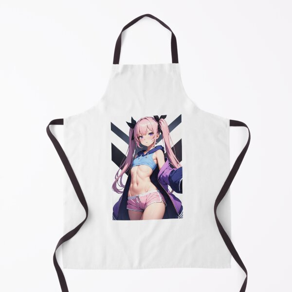 Item preview, Cute Pink Twintails Anime Girl - Sporty Streetwear and Purple Hoodie Art Poster designed and sold by iloveanimechibi.