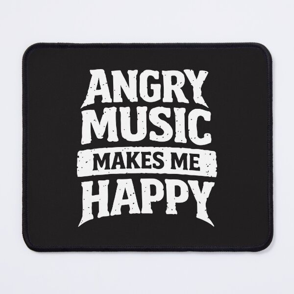Item preview, Angry Music Makes Me Happy Funny Music Lover Retro Quote designed and sold by kiralynstration.