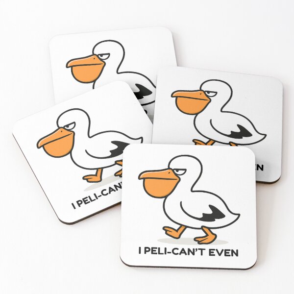 Item preview, I Peli-Can't Even - Frustrated Pelican Design designed and sold by CanSparkleArt.