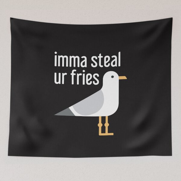 Item preview, Imma Steal Your Fries Funny Meme Quote Retro Aesthetic designed and sold by kiralynstration.