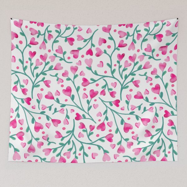 Item preview, Hearts on a vine | white background designed and sold by rose-michele.