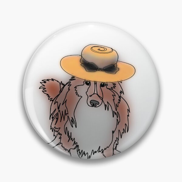 Item preview, Josh the Sheltie in a sun Hat – animalzinhats designed and sold by Ashley’sAnimalz.