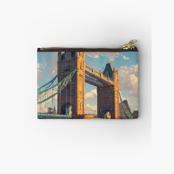 Item preview, Tower Bridge in Warm Light | London Riverside Illustration designed and sold by Pulipsori.