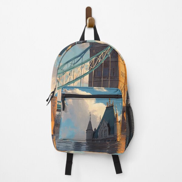 Item preview, Tower Bridge in Warm Light | London Riverside Illustration designed and sold by Pulipsori.
