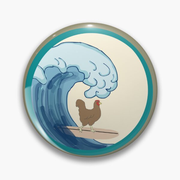 Item preview, Don't be chicken ride the wave designed and sold by TaraPen.